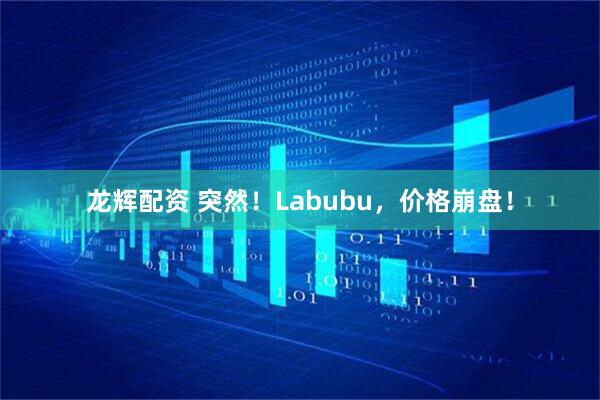 龙辉配资 突然！Labubu，价格崩盘！
